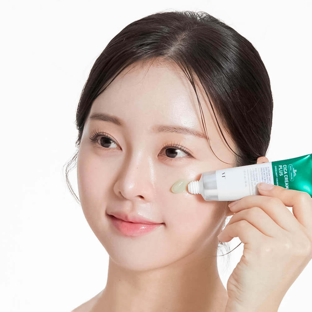 Успокаивающий крем-гель для чувствительной кожи с центеллой VT Cosmetics Cica Cream Plus
