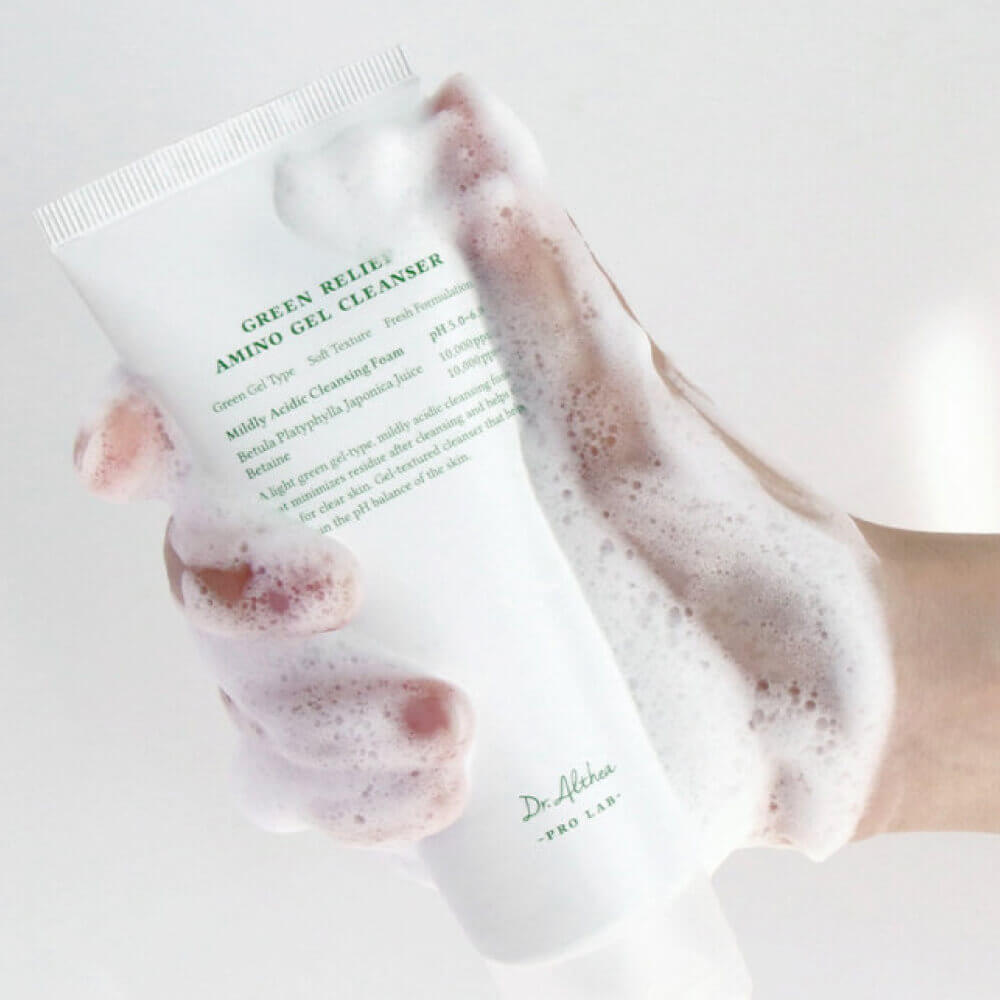 Гель-пенка для умывания с аминокислотами Dr. Althea Green Relief Amino Gel Cleanser
