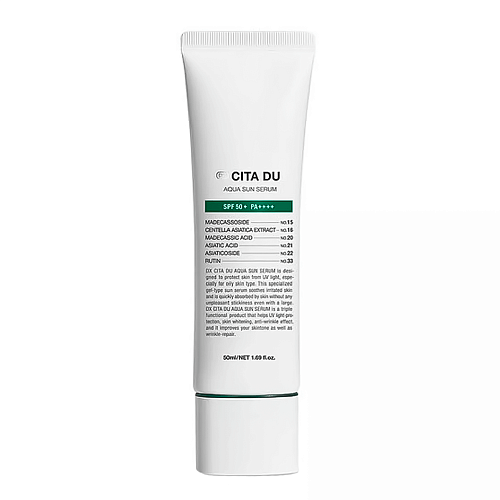 Солнцезащитный флюид для проблемной кожи DEMAR3 Dx CITA DU Aqua Sun Serum SPF50+ PA++++