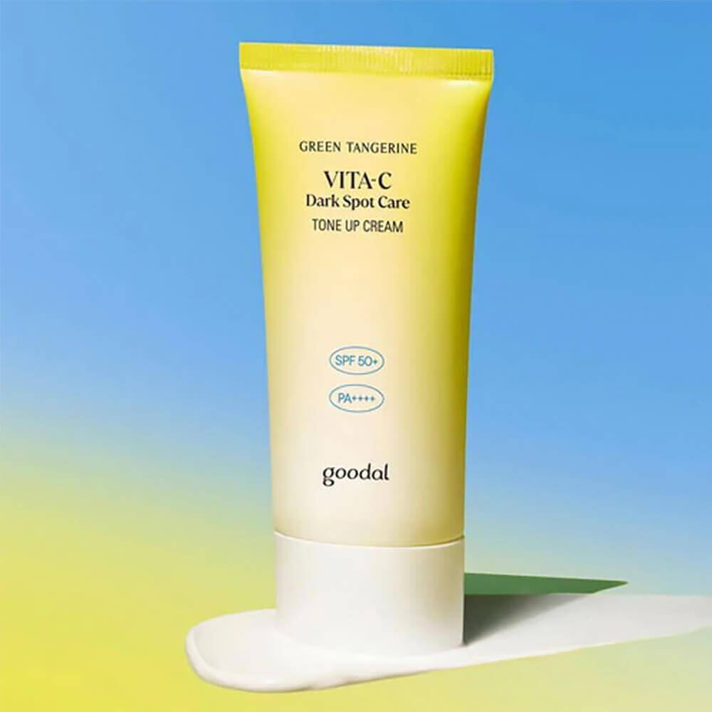 Солнцезащитный крем для выравнивания тона Goodal Green Tangerine Vita C Tone Up Cream SPF50+ PA++++