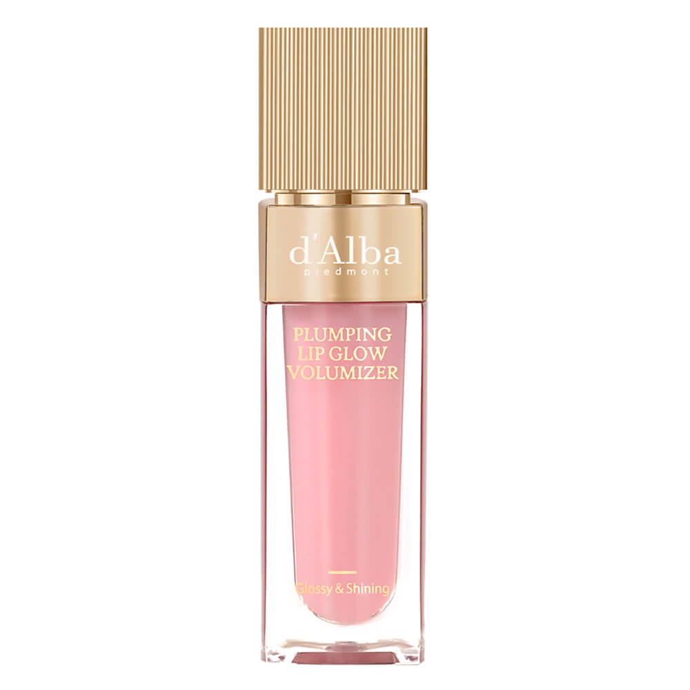 Оттеночный блеск-плампер для губ d'Alba Plumping Lip Glow Mood Volumizer Feeble Pink