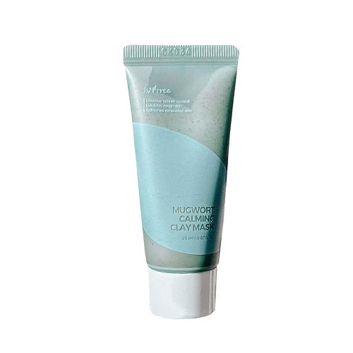 Миниатюра Глиняная маска с экстрактом полыни для проблемной кожи IsNtree Mugwort Calming Clay Mask 20 мл