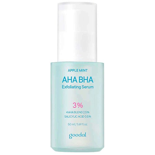 Отшелушивающая сыворотка с комплексом кислот Goodal Apple Mint AHA BHA Exfoliating 3% Serum