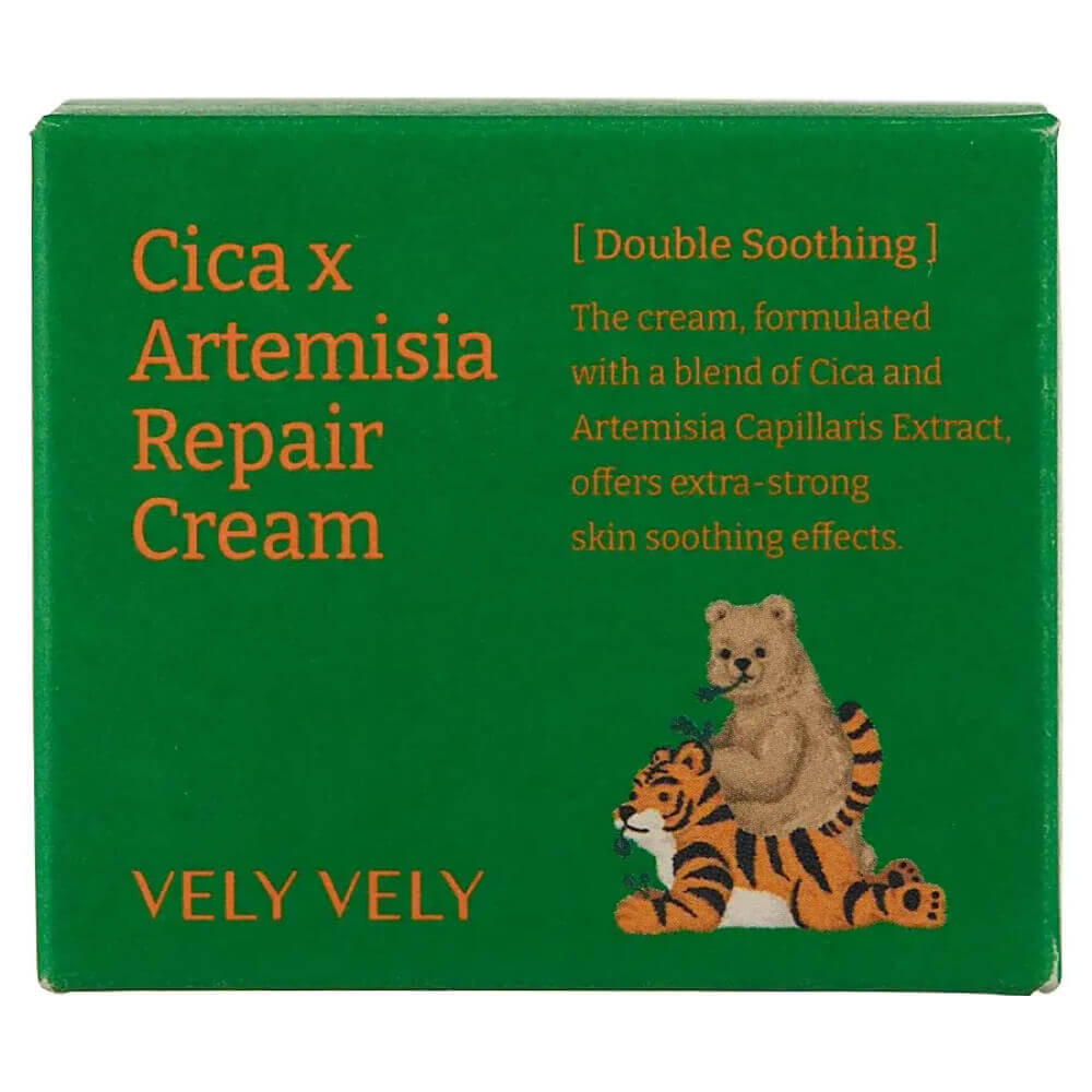 Восстанавливающий крем с центеллой и полынью Vely Vely Cica Artemisia Repair Cream
