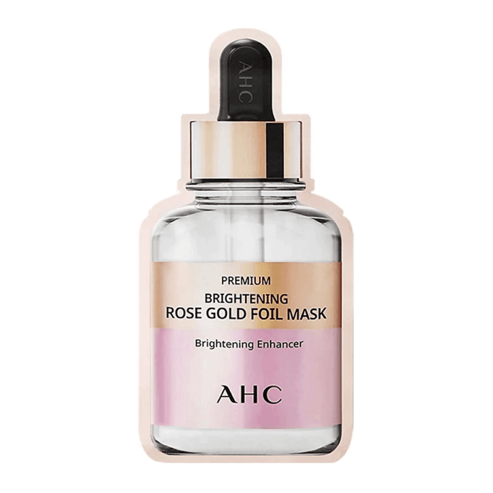 

Трёхслойная фольгированная маска с розой AHC Premium Brightening Rose Gold Foil Mask