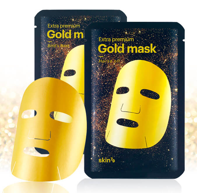 Омолаживающая золотая маска с экстрактом ласточкиного гнезда Skin79 Extra Premium Gold Mask Bird's Nest