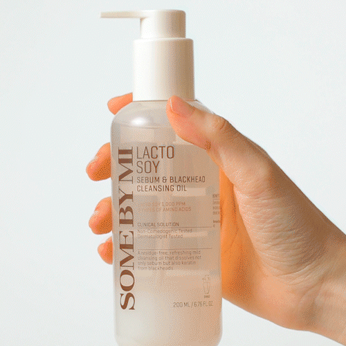 Двухфазное гидрофильное масло с соей Some By Mi Lacto Soy Sebum & Blackhead Cleansing Oil