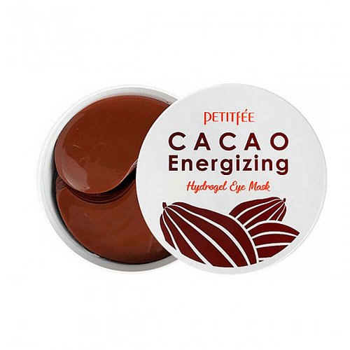 Тонизирующие гидрогелевые патчи с какао Petitfee Cacao Energizing Hydrogel Eye Patch 