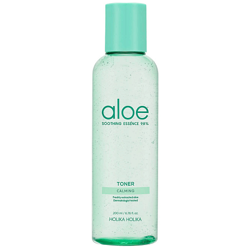 Успокаивающая тонер-эссенция с 98% алоэ вера Holika Holika Aloe Soothing Essence 98% Toner