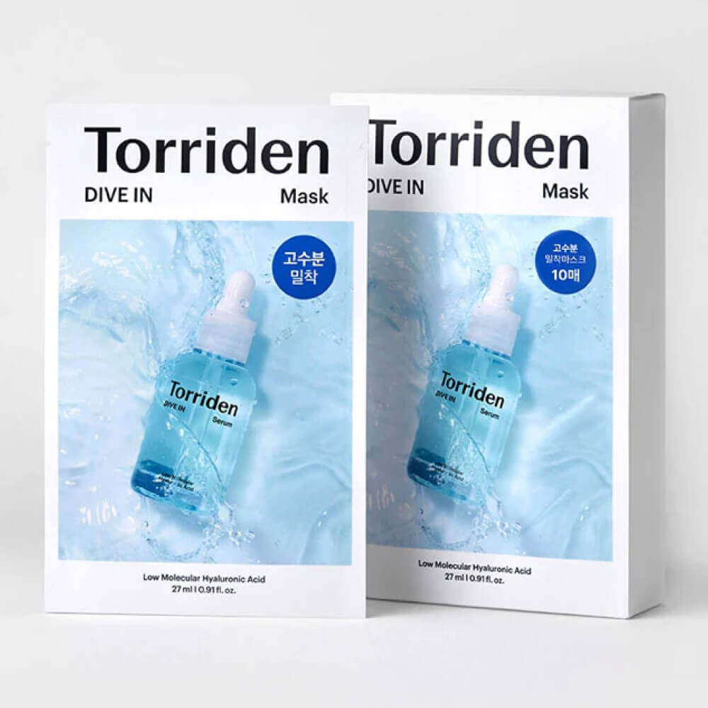 КОРОБКА Тканевая маска для глубокого увлажнения Torriden DIVE IN Low Molecular Hyaluronic Acid Mask