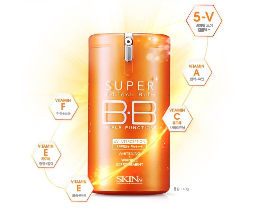 ББ-крем для комбинированной и жирной кожи Skin79 Super Plus Triple Functions BB Cream Vital SPF50+