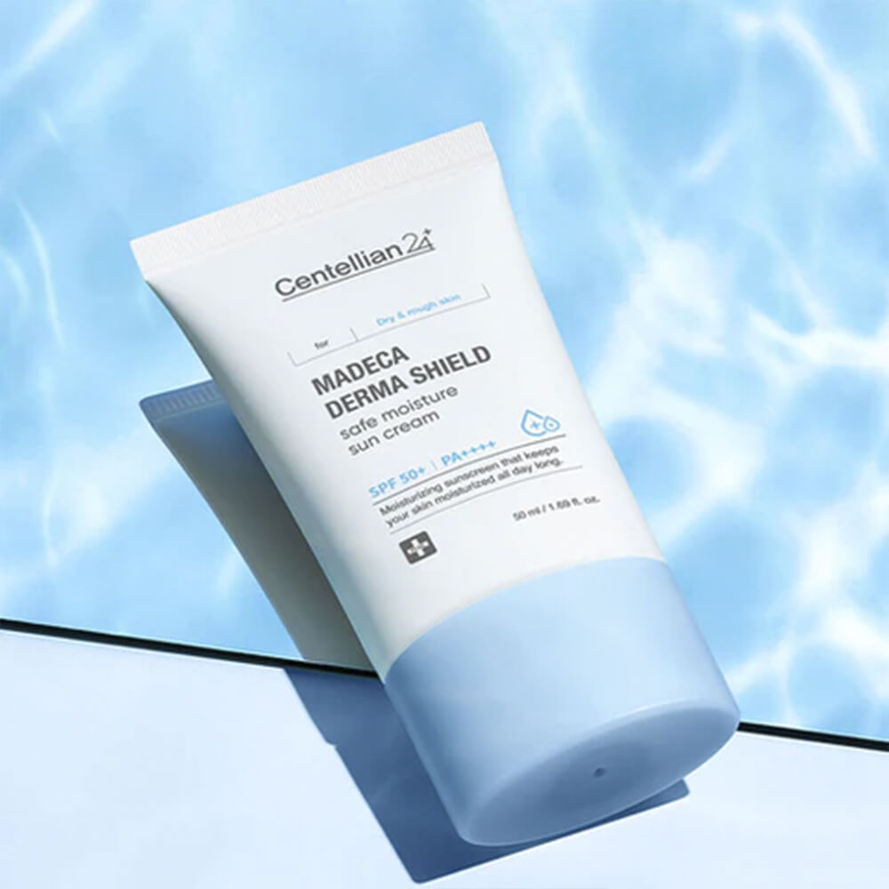 Солнцезащитный крем для лица Centellian24 Madeca Derma Shield Safe Moisture Sun Cream SPF50+ PA++++