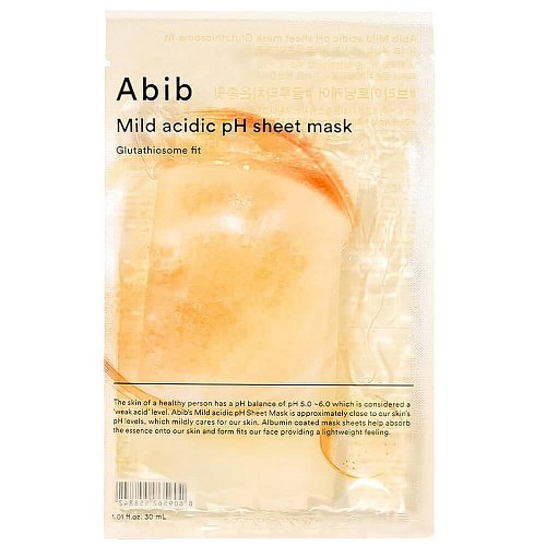 Слабокислотная маска с глутатионом Abib Mild Acidic pH Sheet Mask Glutathiosome Fit