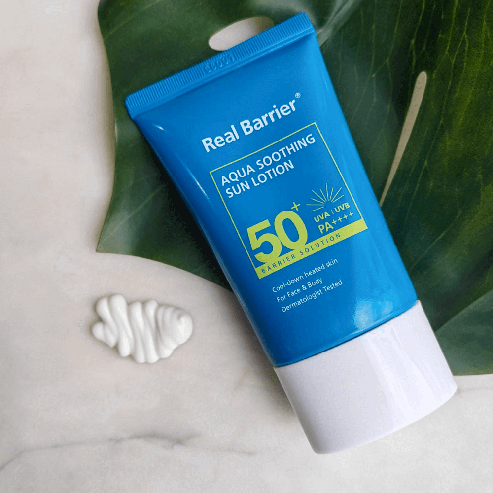 Увлажняющий солнцезащитный лосьон Real Barrier Aqua Soothing Sun Lotion SPF50+ PA++++