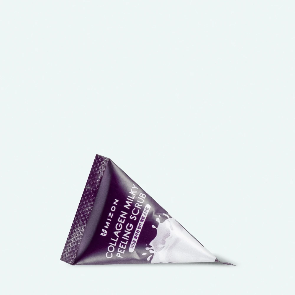 Набор скрабов в пирамидках на основе соды и коллагена Mizon Collagen Milky Peeling Scrub