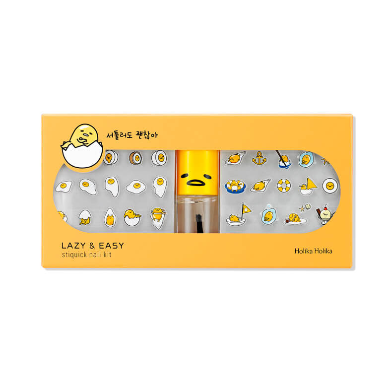 Лимитированный набор наклеек для маникюра Holika Holika Gudetama Stiquicknail Kit