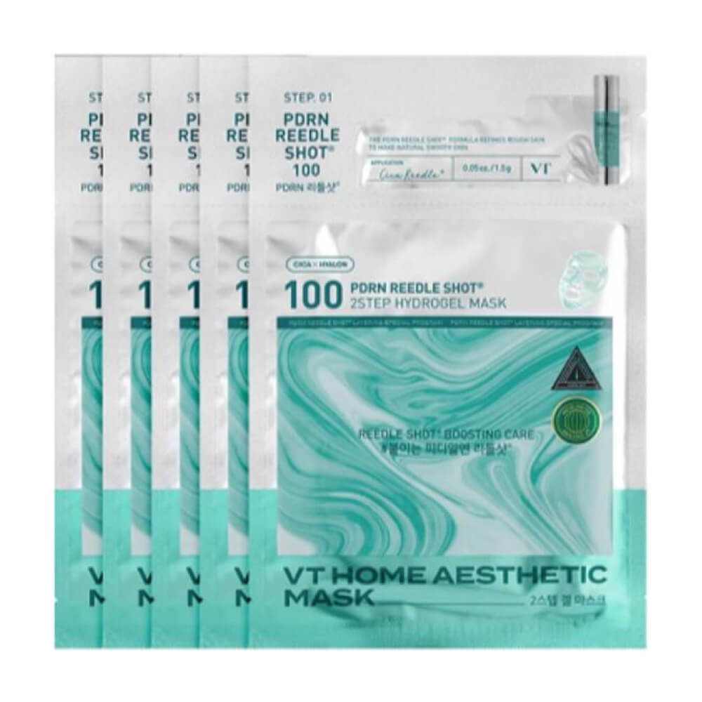 КОРОБКА Маска с микроиглами и ПДРН VT Cosmetics PDRN Reedle Shot 100 2Step Hydrogel Mask