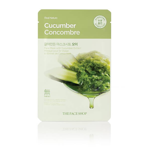 Тканевые маски для лица The Face Shop Real Nature Face Mask - Огурец (Cucumber)