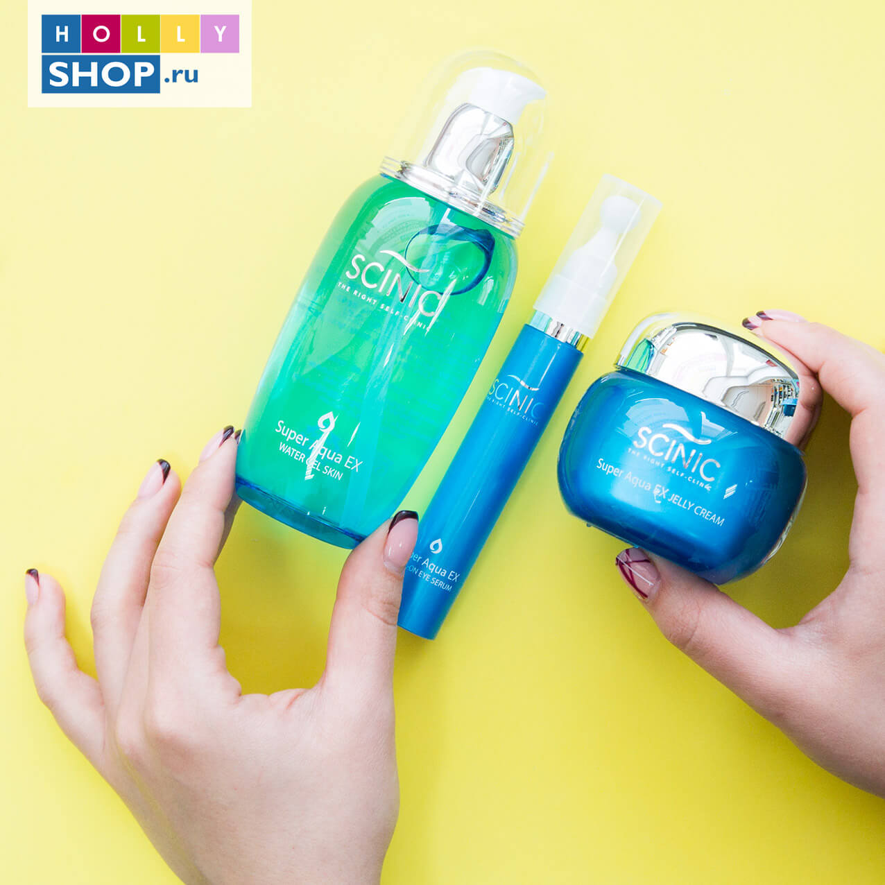 Суперувлажняющая сыворотка-роллер для области вокруг глаз Scinic Super Aqua EX Roll-On Eye Serum