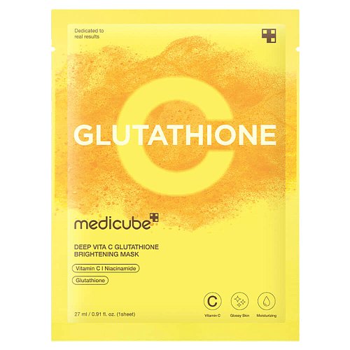 Осветляющая тканевая маска с глутатионом medicube Deep Vita C Glutathione Brightening Mask
