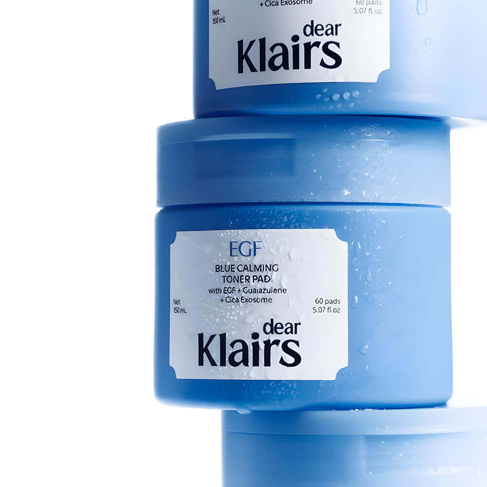 Успокаивающие пэды Dear, Klairs EGF Blue Calming Toner Pad