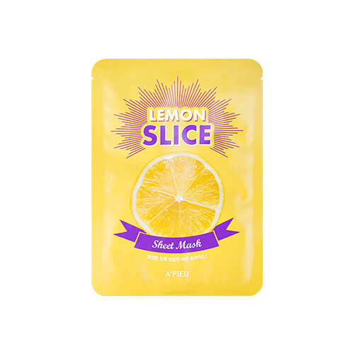 Увлажняющие маски-листочки локального использования Apieu Slice Sheet Mask - Лимон (Lemon Slice)