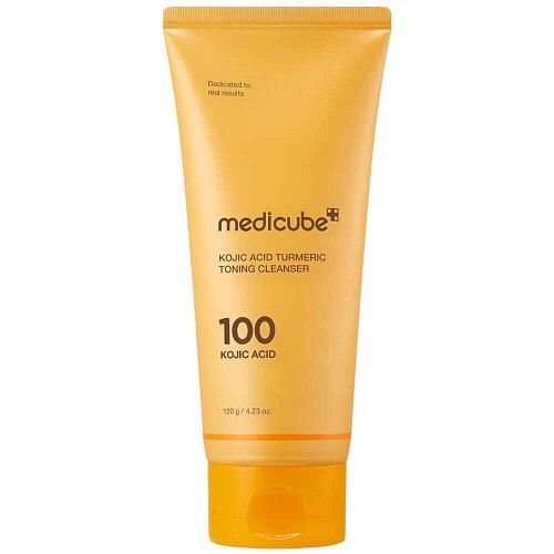 Пенка для умывания с кислотами medicube Kojic Acid Turmeric Toning Cleanser