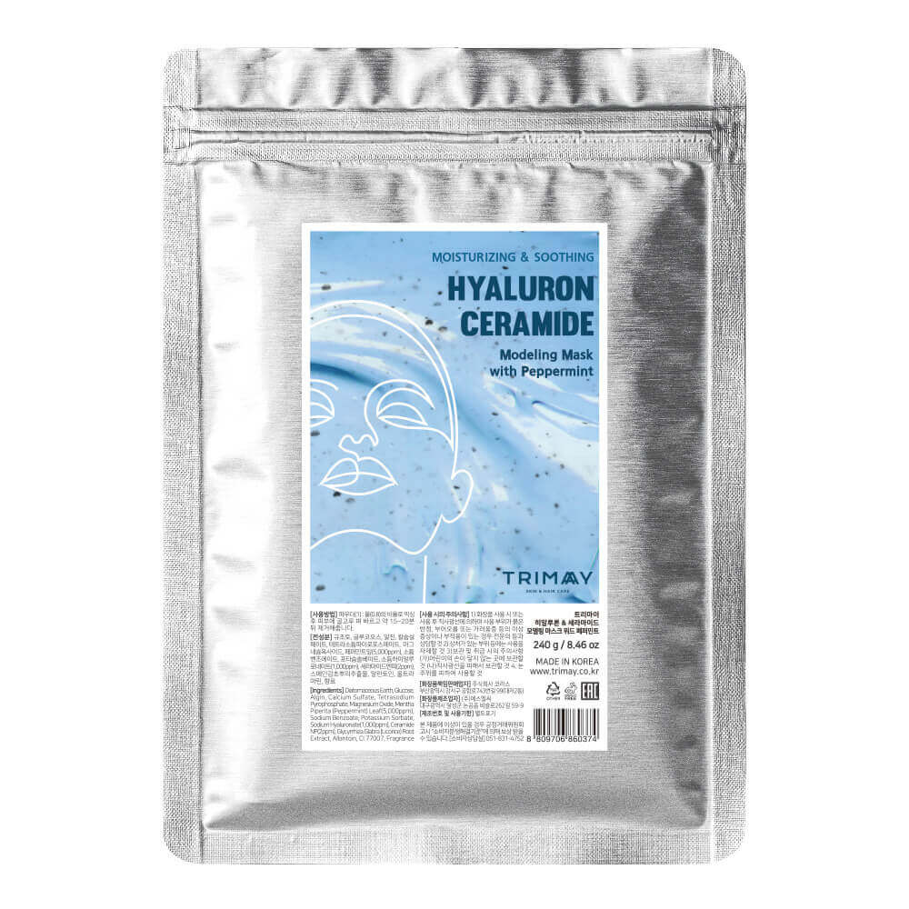 Альгинатная моделирующая маска Trimay Hyaluron & Ceramide Modeling Mask with Peppermint