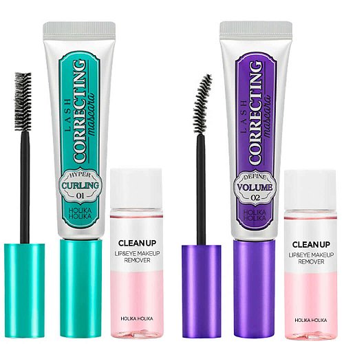 Набор с тушью и водой для снятия макияжа Holika Holika Lash Correcting Mascara + Remover