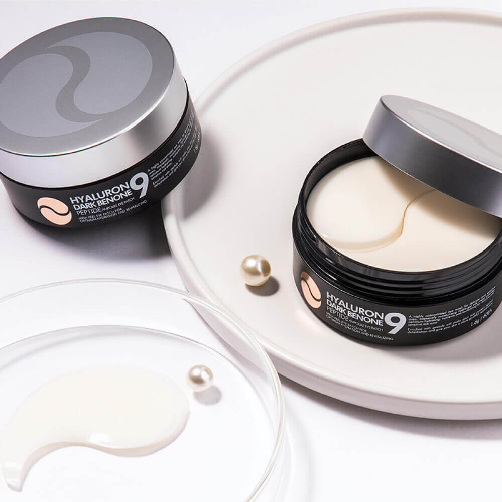 Осветляющие патчи с пептидами MEDIPEEL Hyaluron Dark Benone Peptide 9 Ampoule Eye Patch