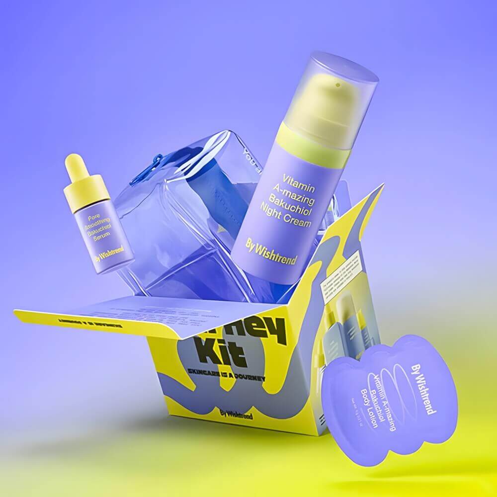 Набор миниатюр с ретиналем By Wishtrend Bakuchiol Skin Journey Kit
