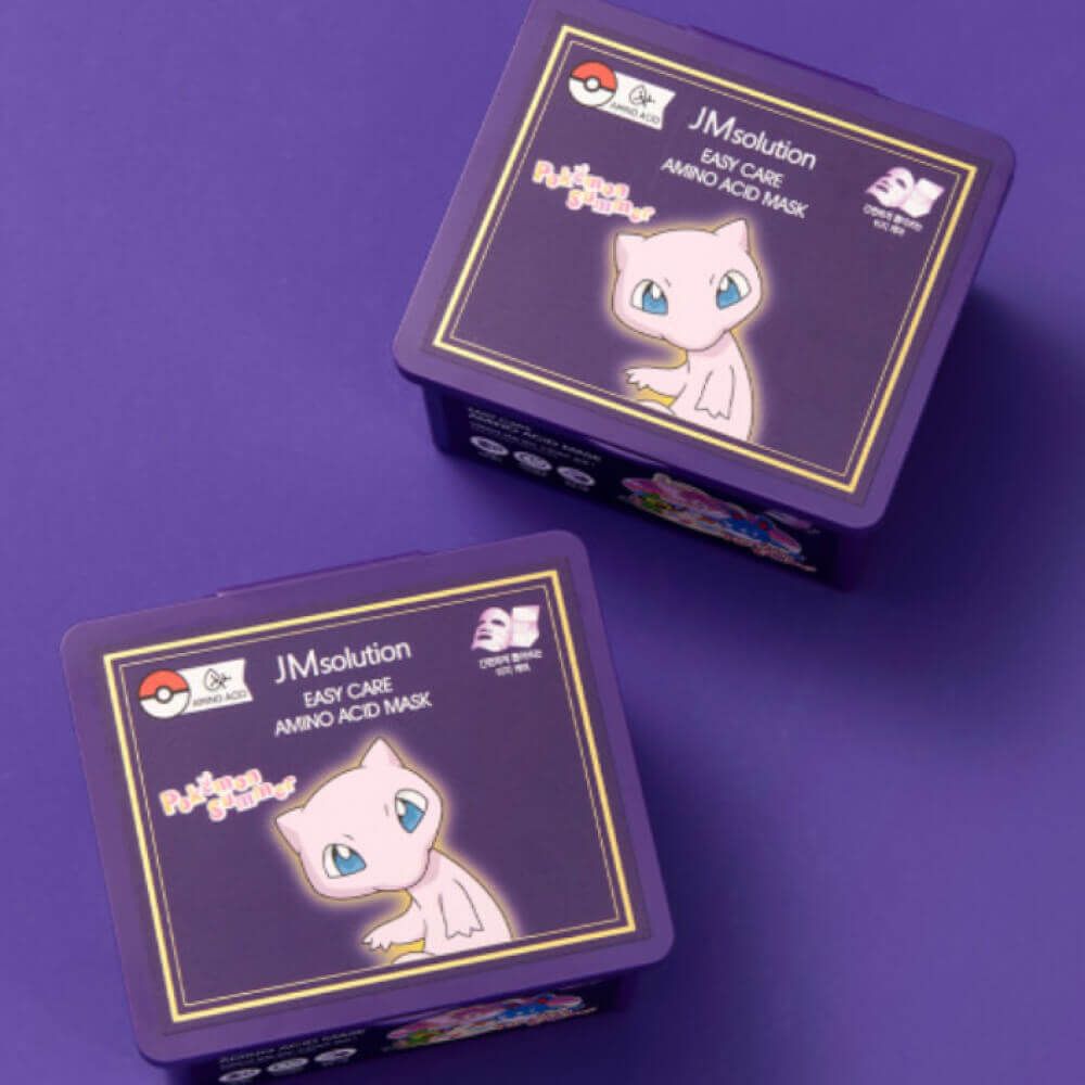 Набор тканевых масок с аминокислотами JMsolution Easy Care Amino Acid Mask Pokemon Summer
