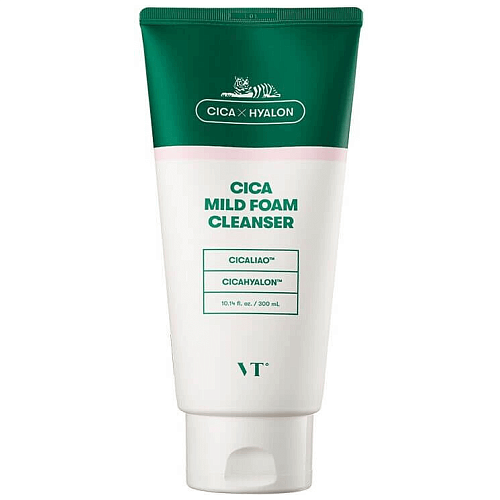 Пенка для чувствительной кожи с центеллой VT Cosmetics Cica Mild Foam Cleanser