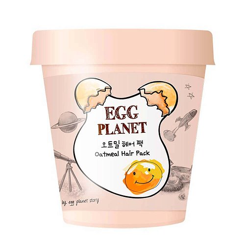 Увлажняющая маска для волос с яичным желтком и овсом Daeng Gi Meo Ri Egg Planet Oatmeal Hair Pack