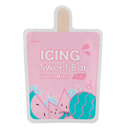 Тканевые маски-мороженое Apieu Icing Sweet Bar Sheet Mask Арбуз (Watermelon)