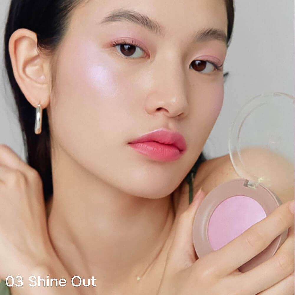 Тающие румяна с влажным мерцанием hince True Dimension Glow Cheek