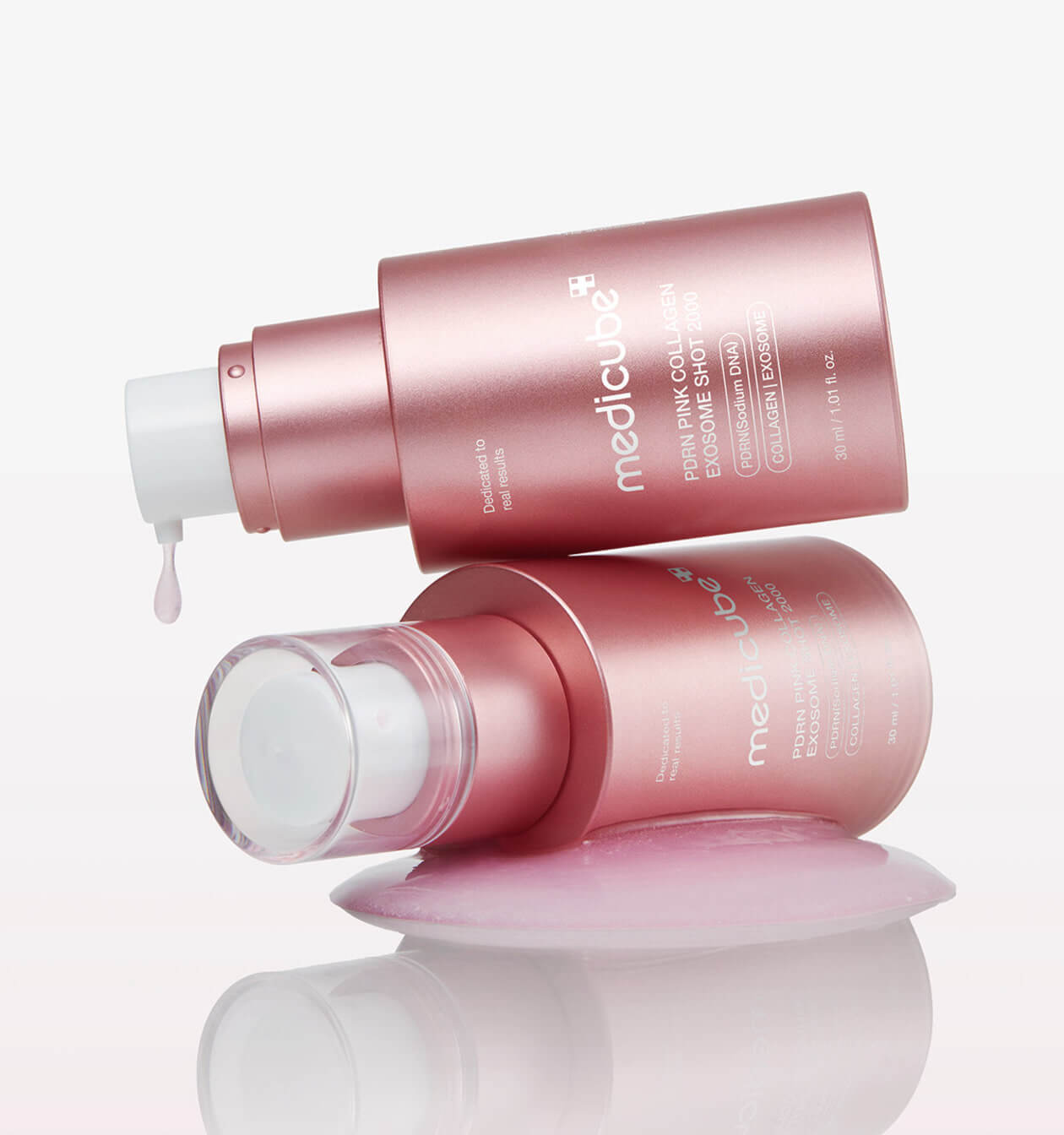 Омолаживающая ампула с микроиглами medicube PDRN Pink Collagen Exosome Shot Serum 2000
