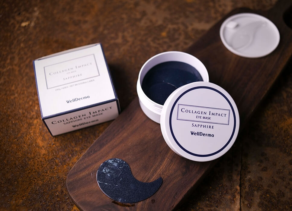 Увлажняющие патчи с морским коллагеном WellDerma Collagen Impact Sapphire Eye Mask