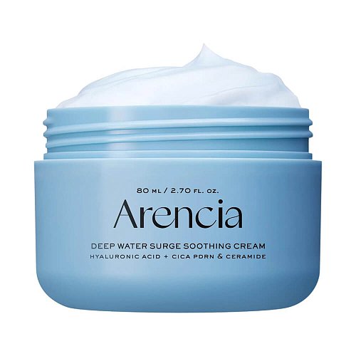 Успокаивающий крем с ПДРН и пептидами Arencia Deep Water Surge Soothing Cream