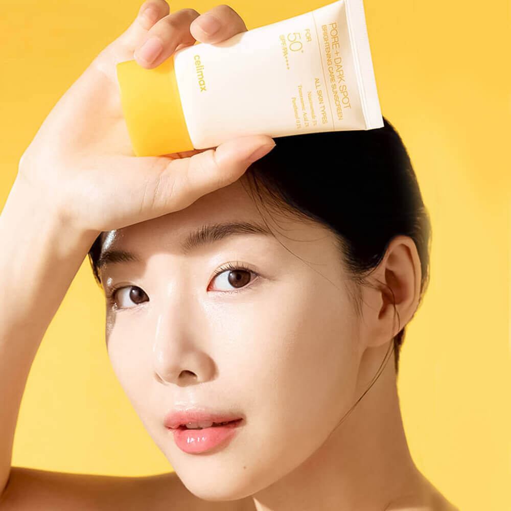Осветляющий солнцезащитный крем Celimax Pore+Dark Spot Brightening Care Sunscreen SPF50+ PA++++