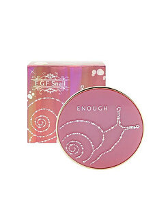 Омолаживающая пудра с муцином улитки и сменным блоком Enough EGF Snail Two Way Cake SPF43 PA++ Тон 21