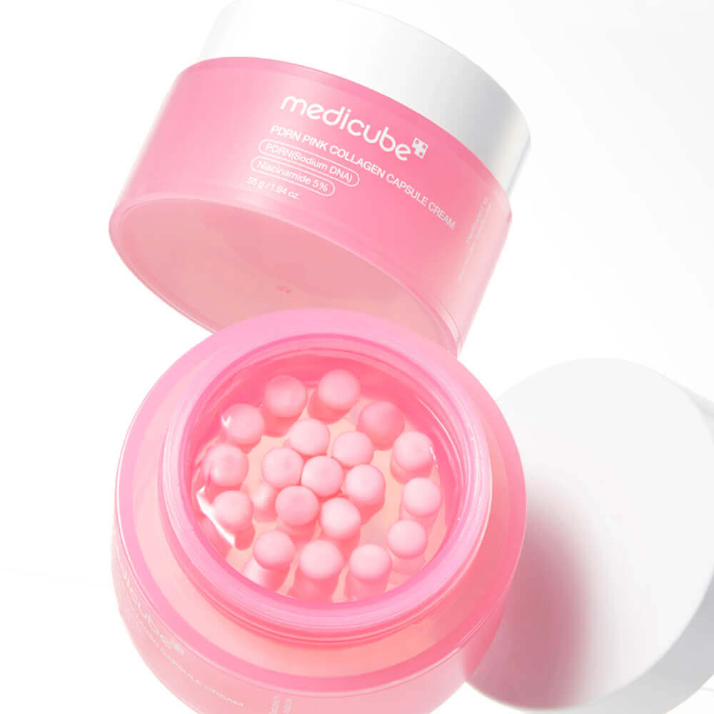 Укрепляющий капсульный крем с ПДРН и пептидами medicube PDRN Pink Collagen Capsule Cream