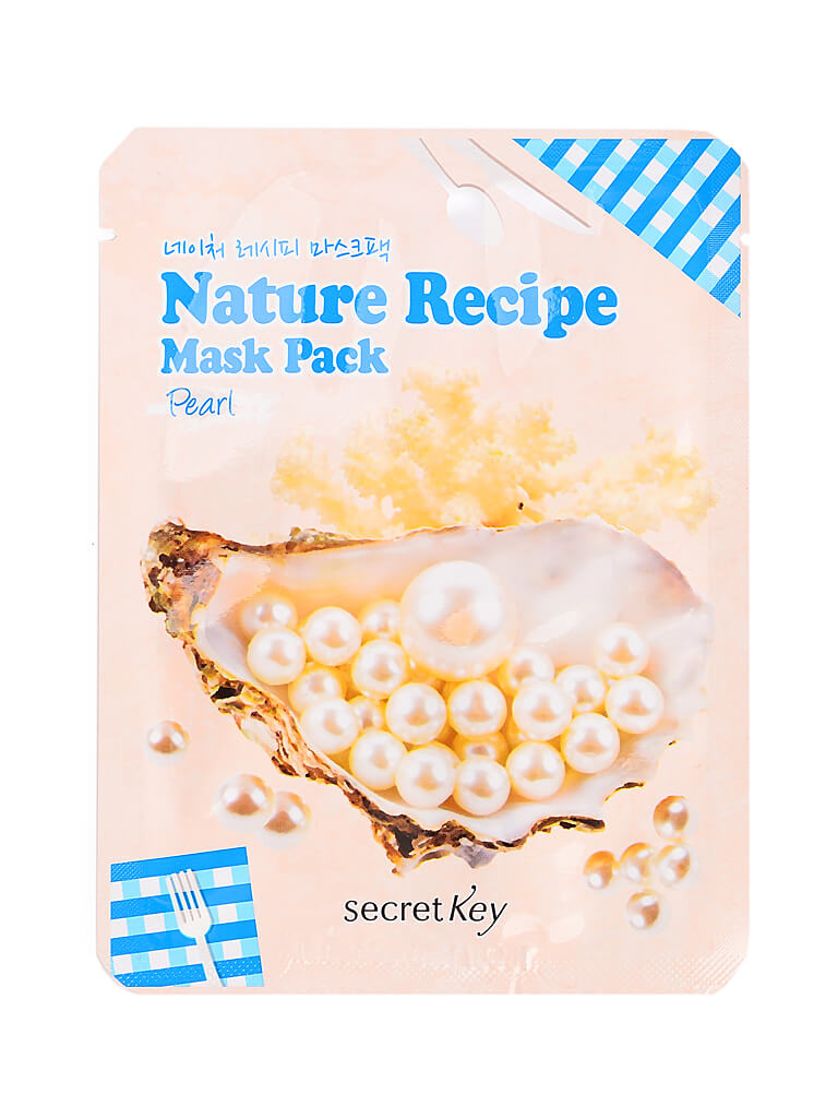 Тканевые маски Secret Key Nature Recipe Mask Pack Pearl - Жемчужная пудра