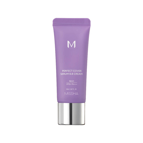 Миниатюра стойкого BB-крема для зрелой кожи Missha М Perfect Cover Serum BB Cream SPF50+ PA++++