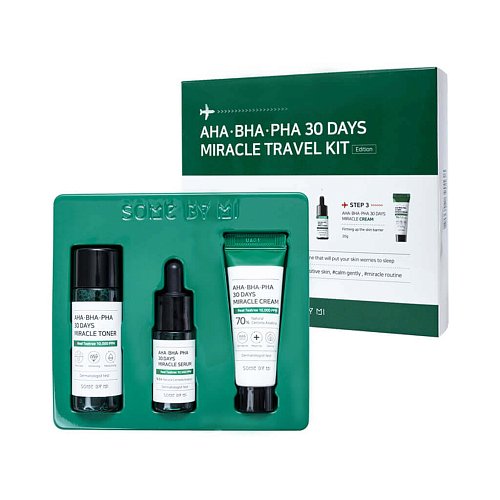 Набор миниатюр с кислотами для путешествий SOME BY MI AHA-BHA-PHA 30 Days Miracle Travel Kit