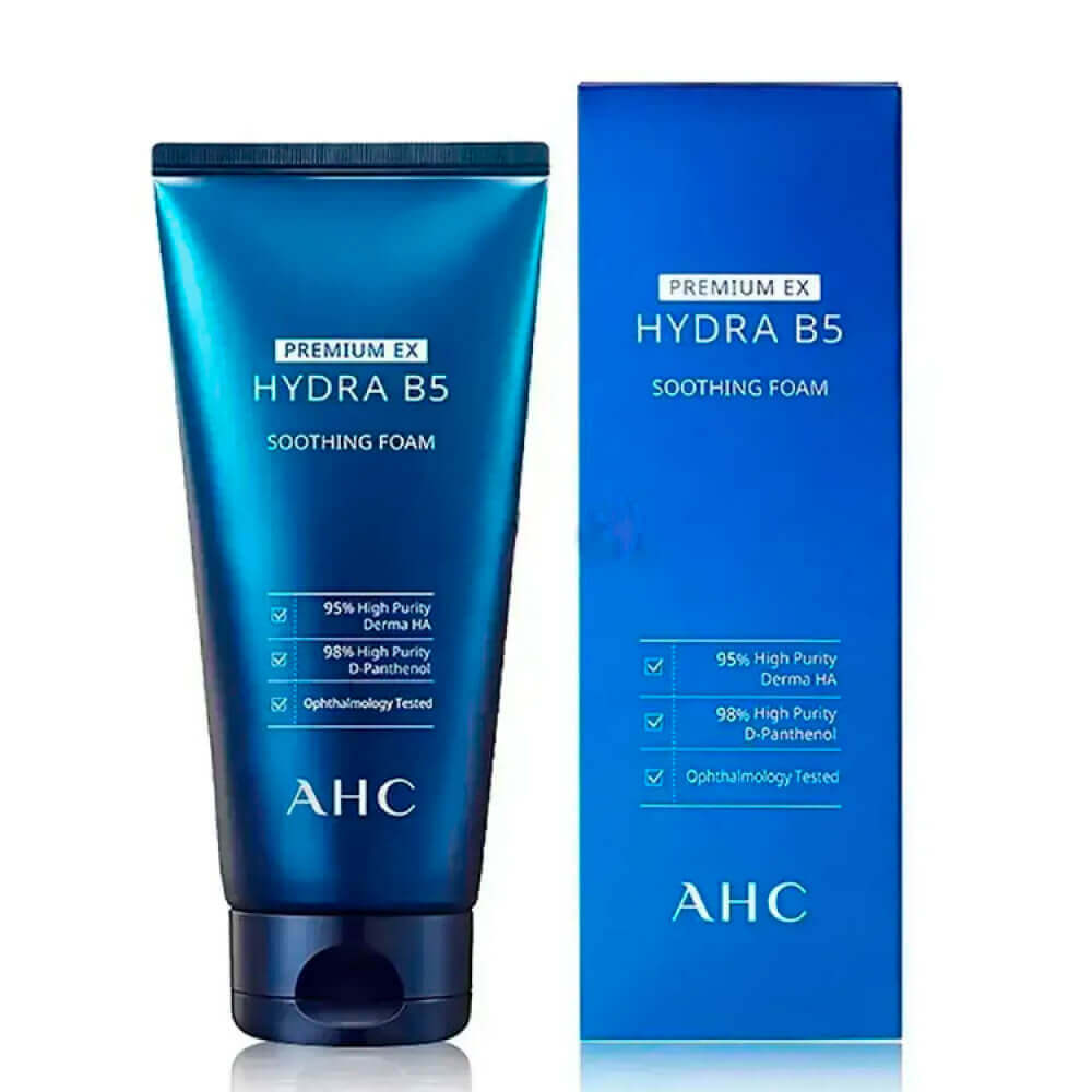 Премиальная пенка для умывания с успокаивающим действием AHC Premium Hydra B5 Soothing Foam