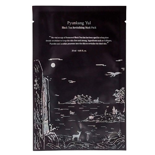 Омолаживающая тканевая маска с комбучей Pyunkang Yul Black Tea Revitalizing Mask Pack