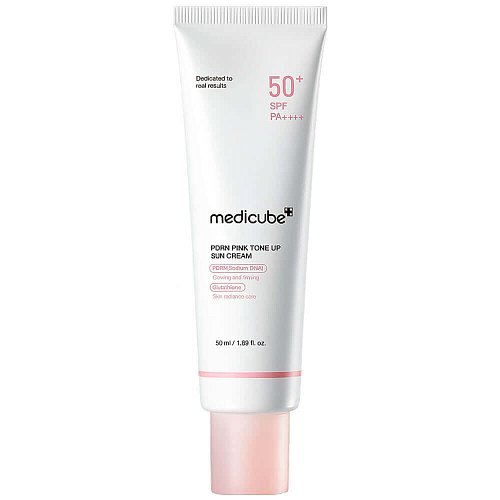 Тонирующий солнцезащитный крем с ПДРН medicube PDRN Pink Tone Up Sun Cream SPF50+ PA++++