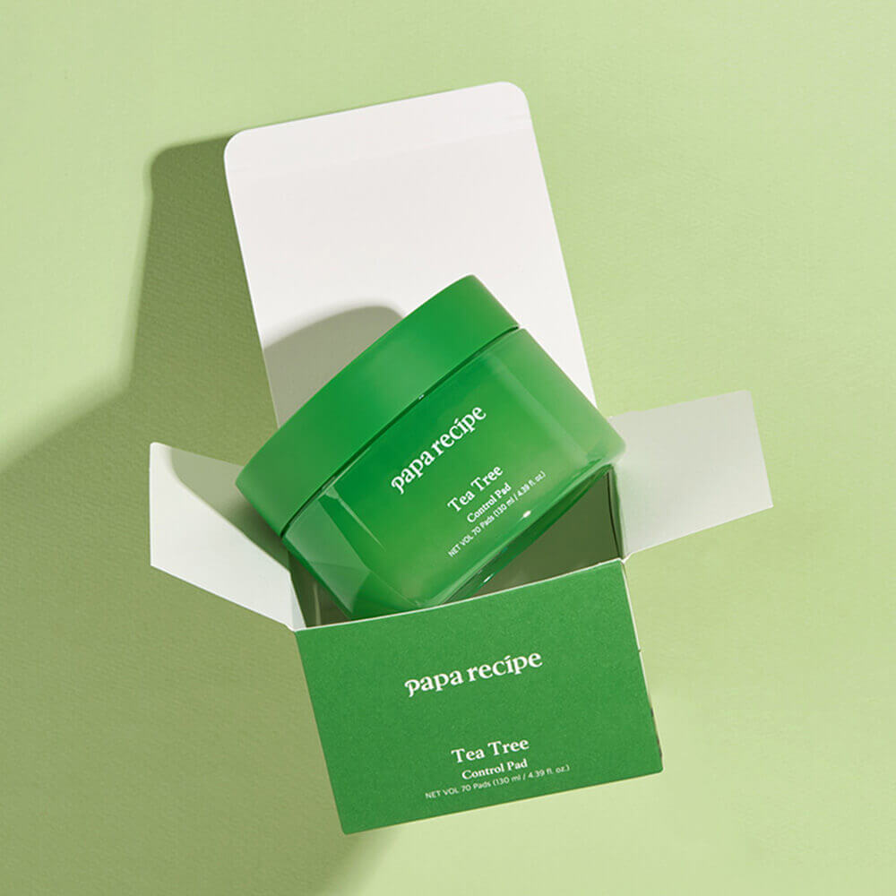 Тонкие успокаивающие пэды с чайным деревом Papa Recipe Tea Tree Control Pad