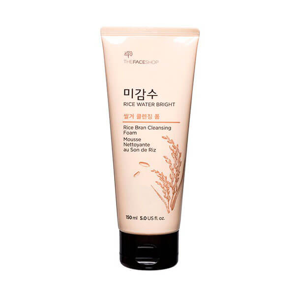 

Очищающие пенки с рисовой водой The Face Shop Rice Water Bright Cleansing Foam Rice Bran - Для мягкого пилинг-эффекта (желтоватая)